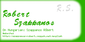 robert szappanos business card